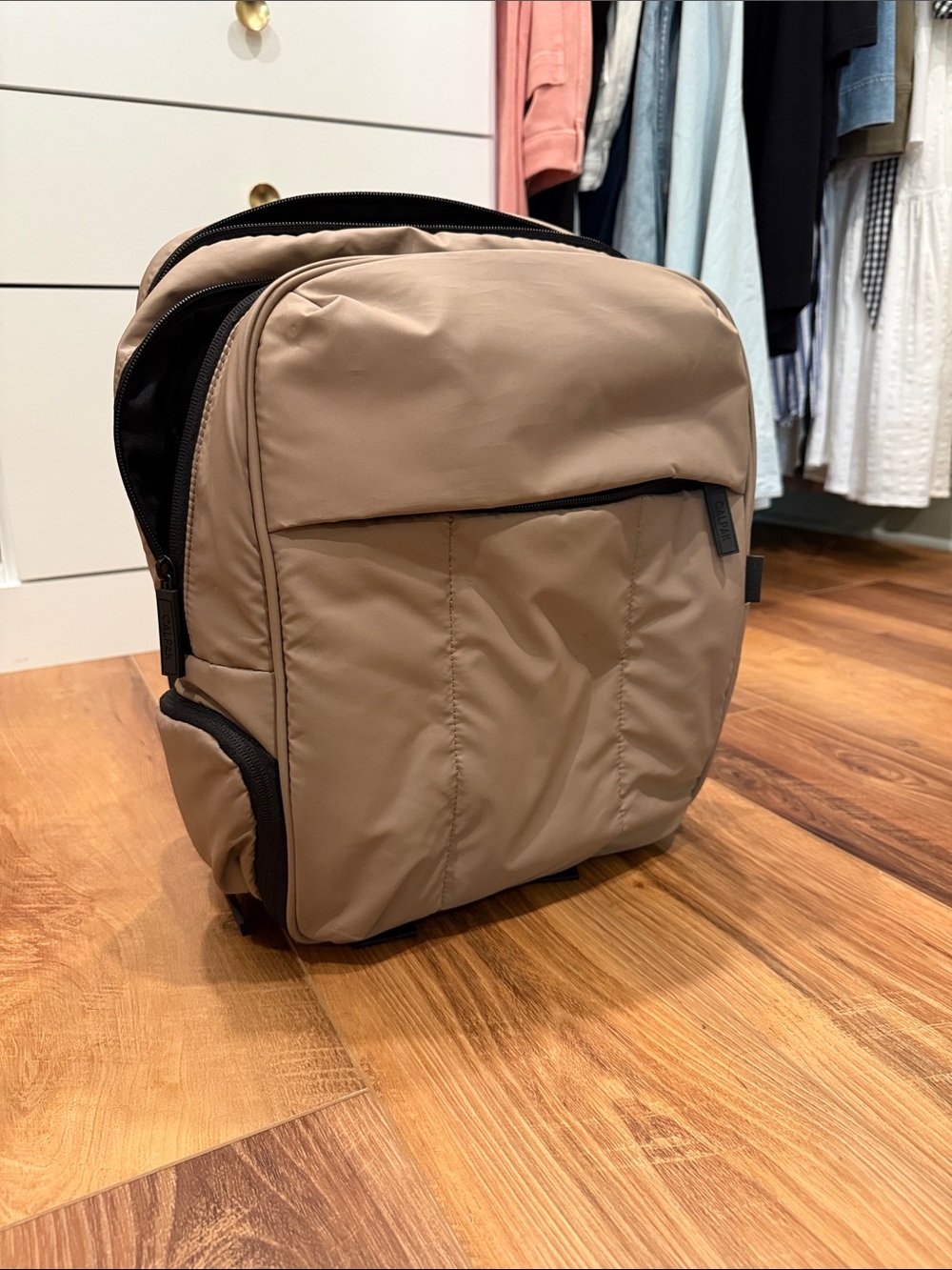 Calpak Taupe Luka Backpack - Sleek Everyday Carry